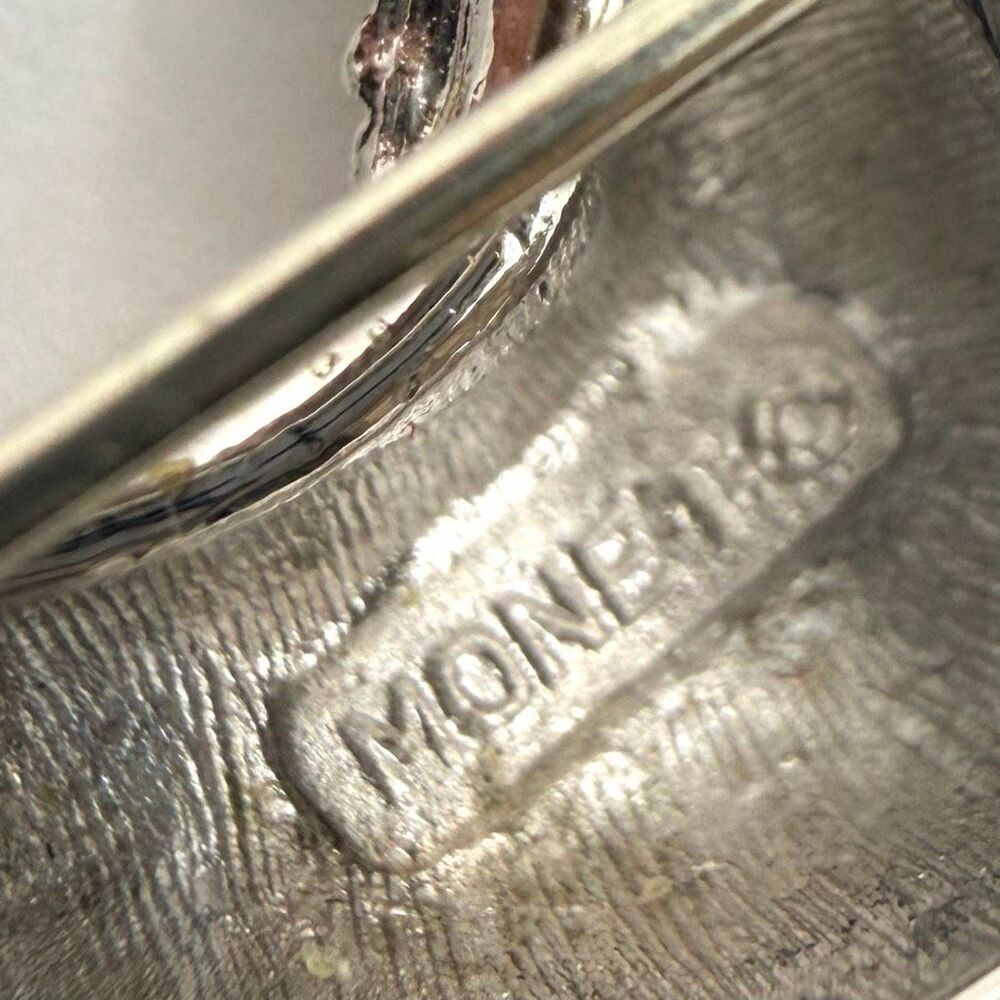 Vintage Monet Silver Tone Prancing Horse Equestrian Brooch - Picture 3 of 6